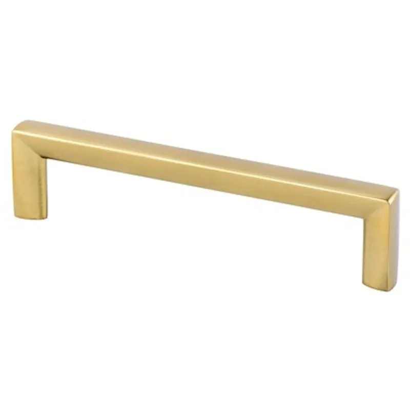 5.44" Contemporary Square Pull in Modern Brushed Gold from Metro Collection