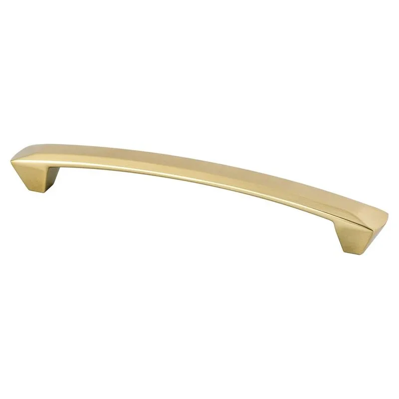 7.25" Contemporary Rectangular Pull in Modern Brushed Gold from Laura Collection