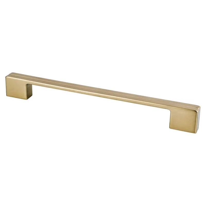 9.25" Contemporary Flat Pull in Modern Brushed Gold from Skyline Collection