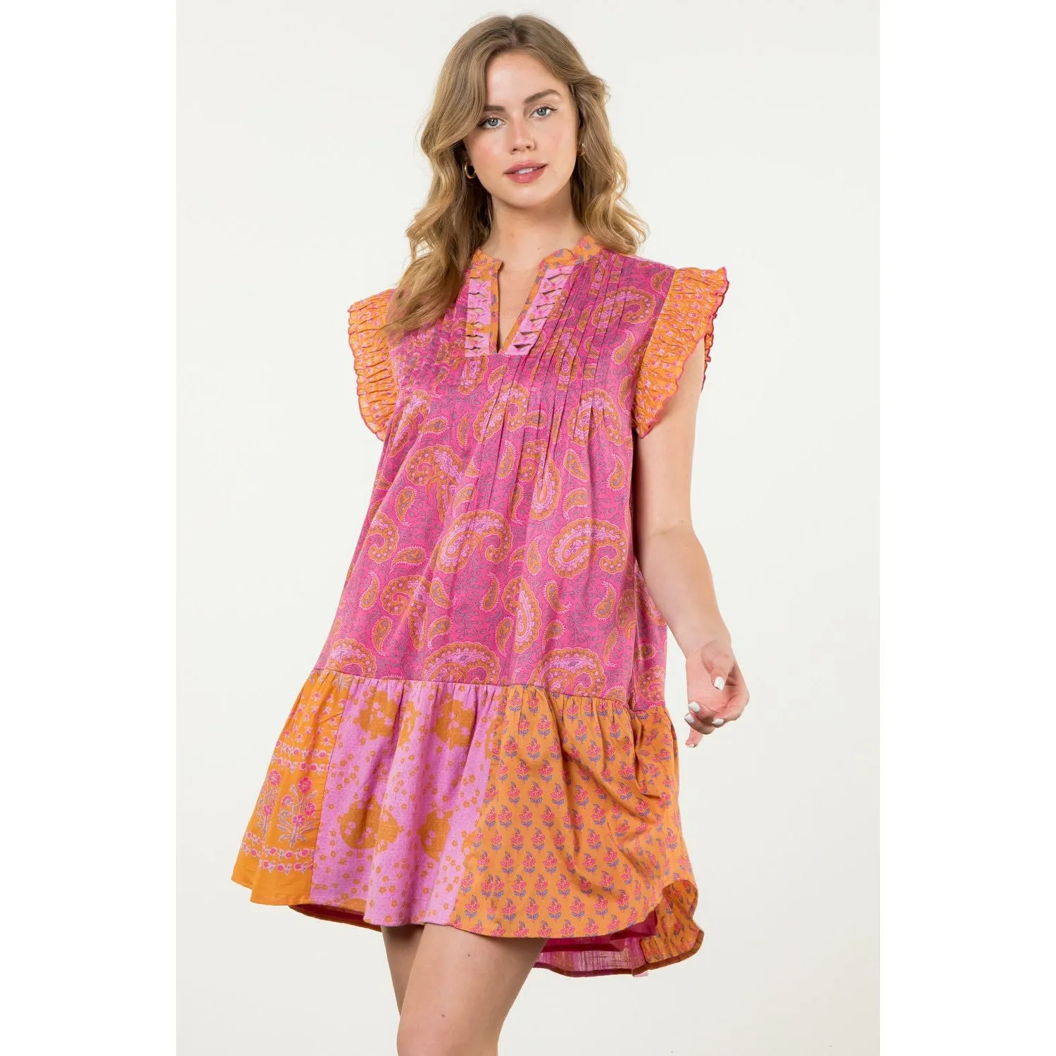 Angie Multi Print THML Dress