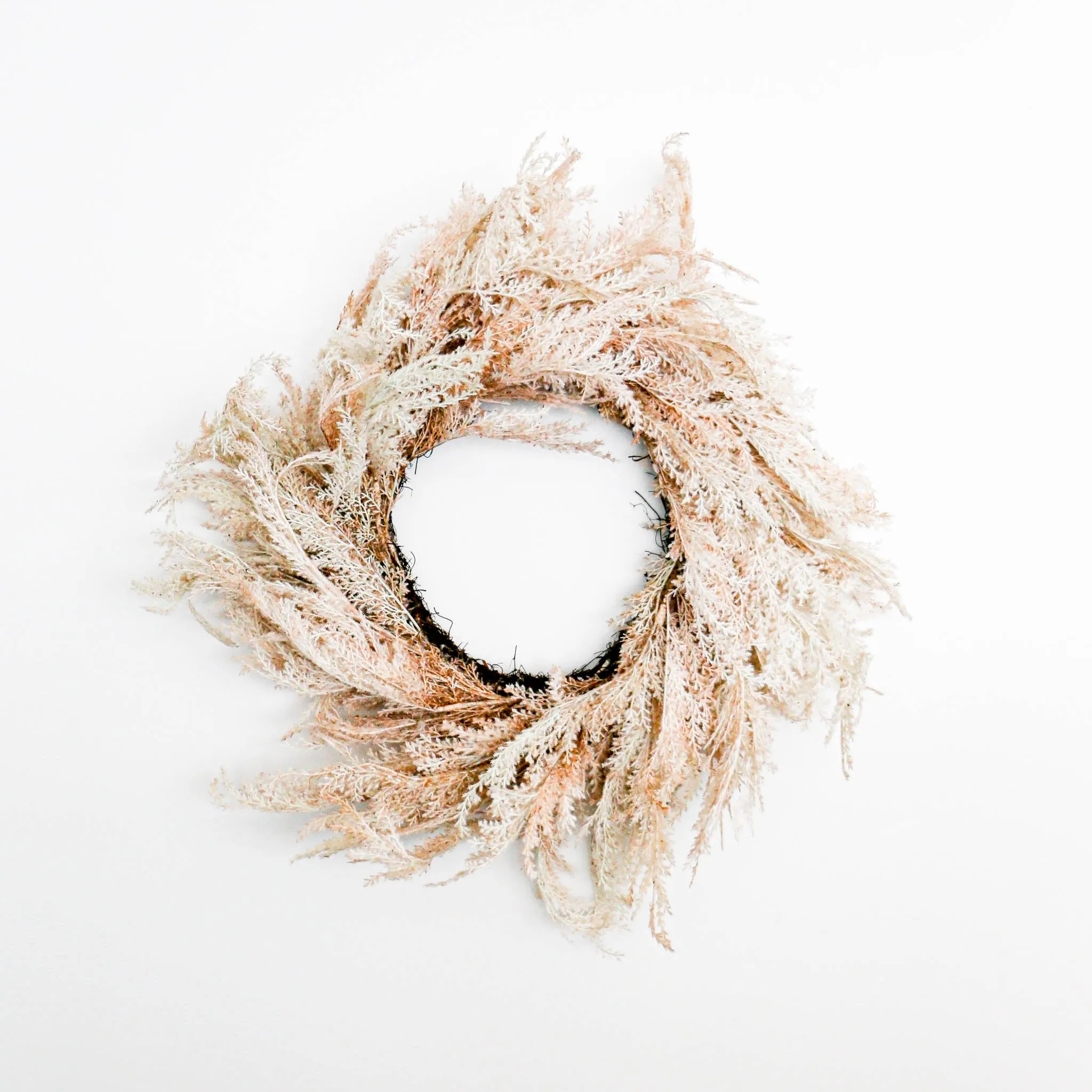 Beige Pampas Grass Wreath