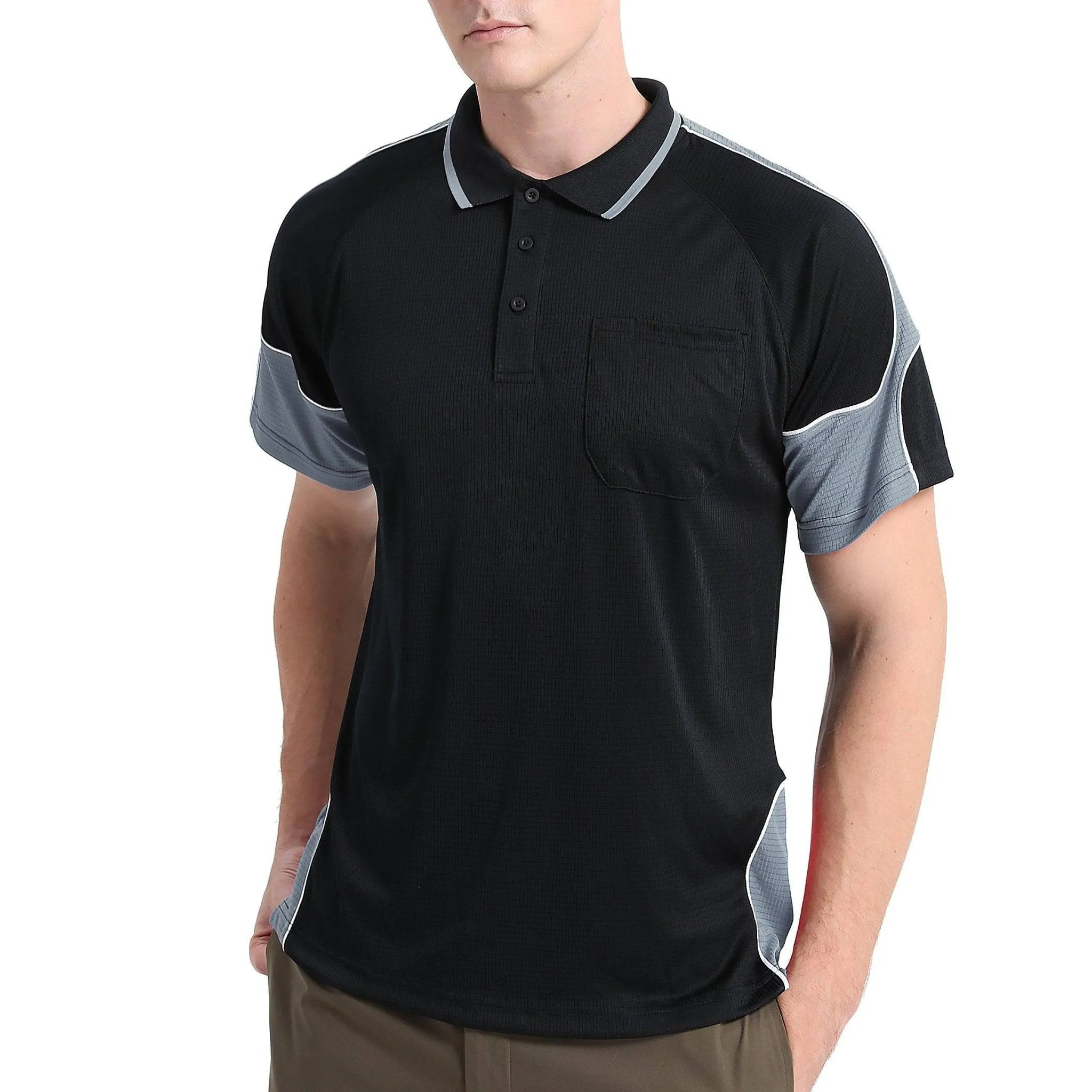 Big Bee PANEL Mens Polo Shirts, Short Sleeve