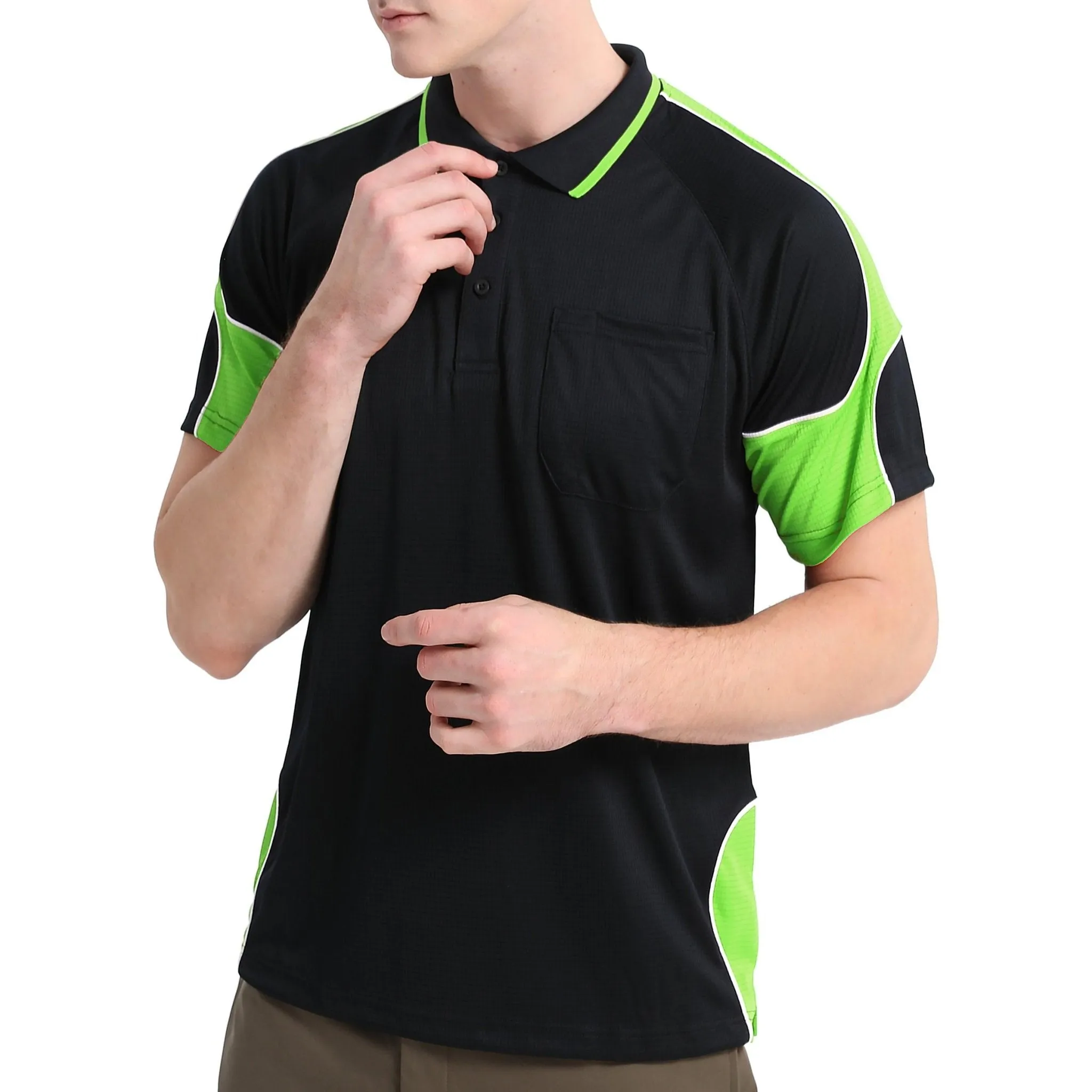 Big Bee PANEL Mens Polo Shirts, Short Sleeve