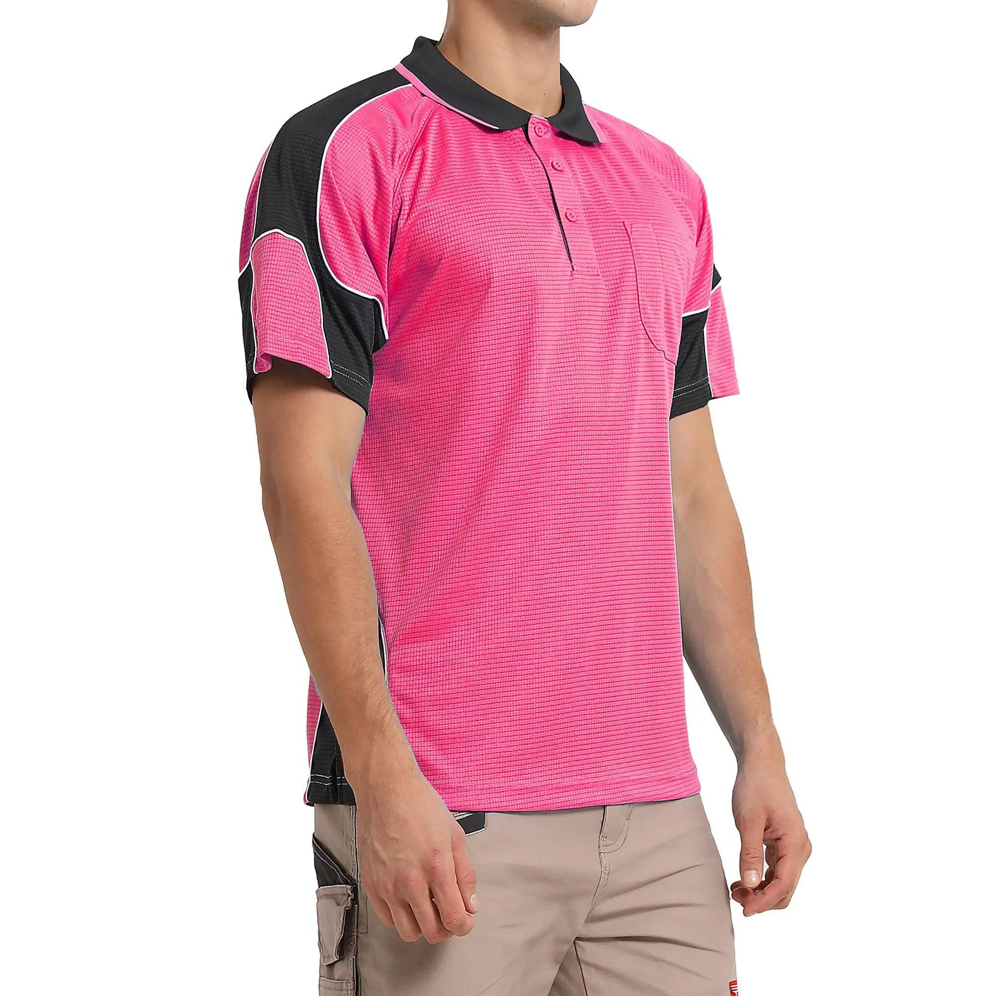 Big Bee PANEL Mens Polo Shirts, Short Sleeve