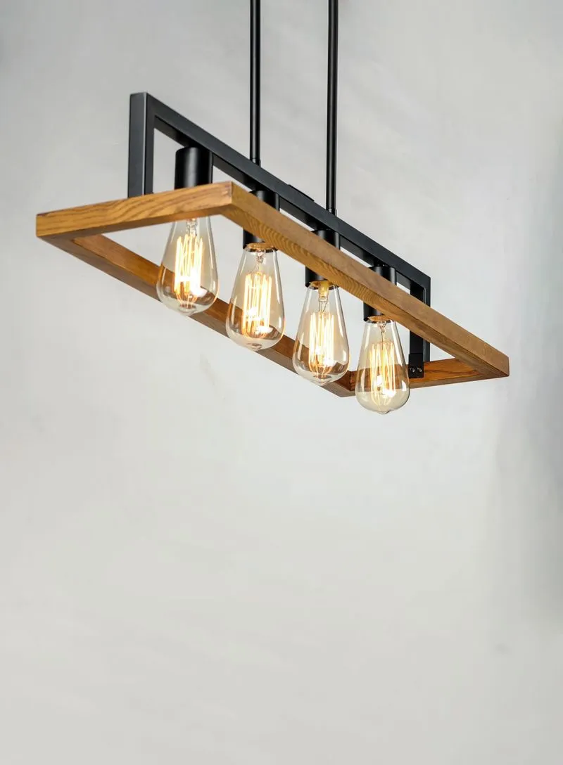 Black Forest 4 Light Chandelier in Ashbury Black