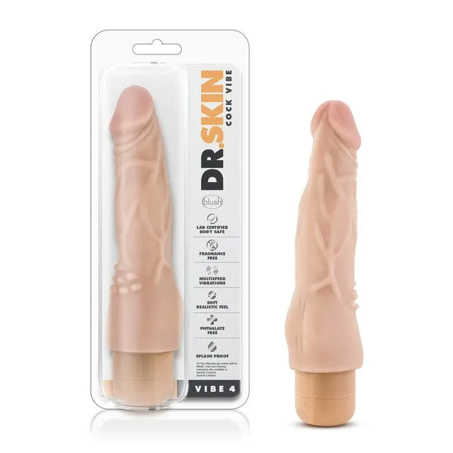 Blush Dr. Skin 8" Cock Vibe #4 Beige