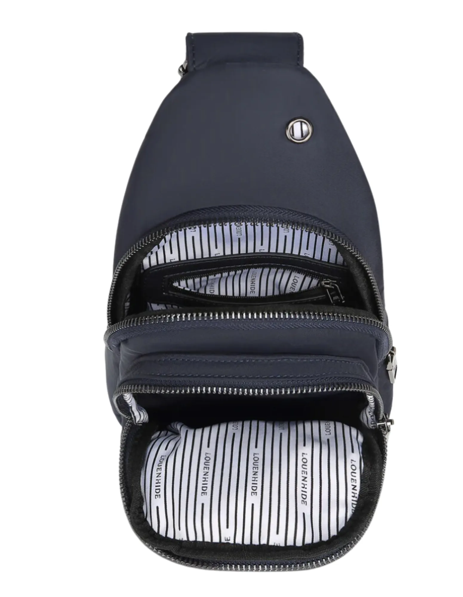 Boyd Nylon Sling Bag - Navy - Louenhide