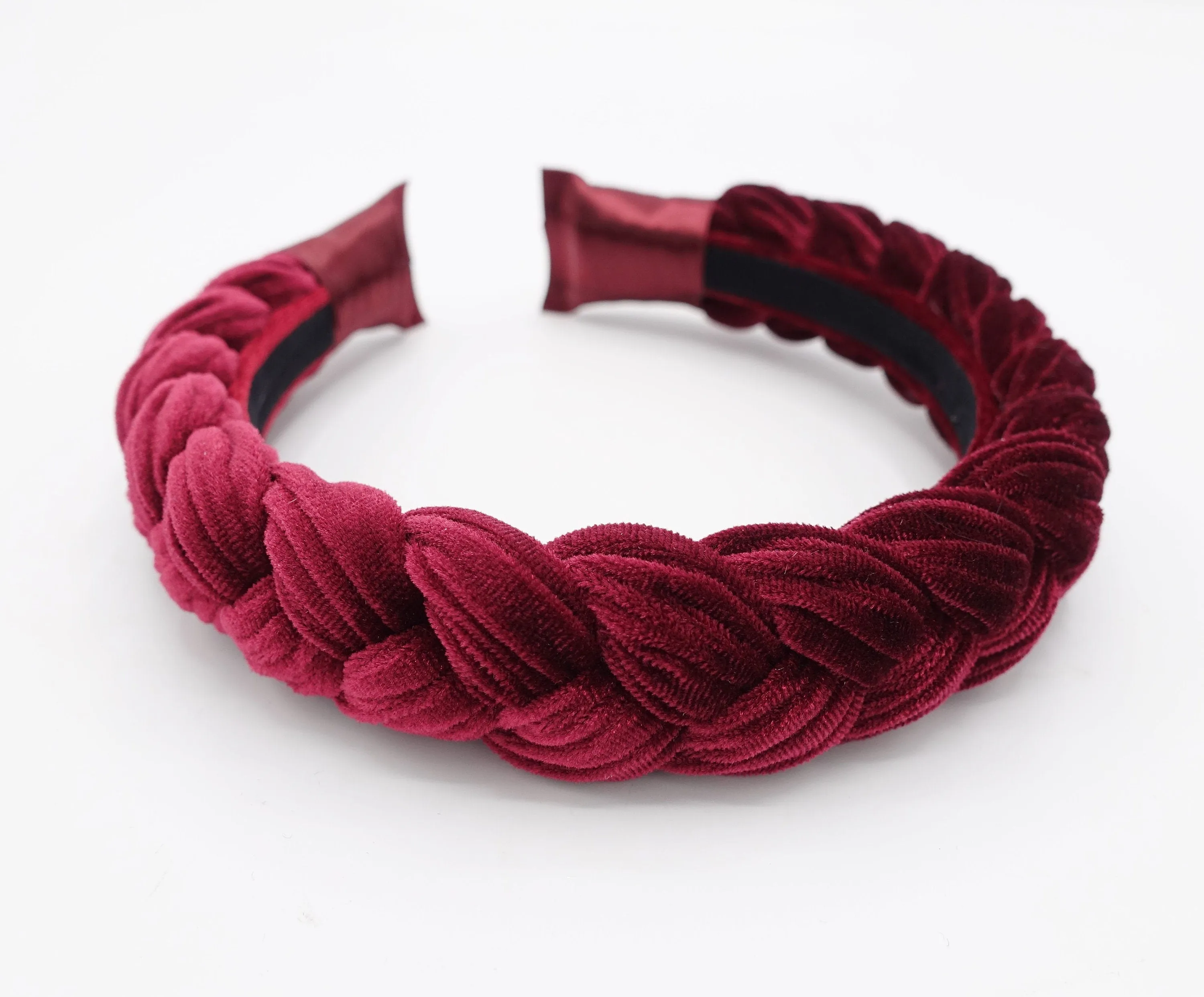 Brooklyn braided velvet headband stylish chunky fashionable hairband for women