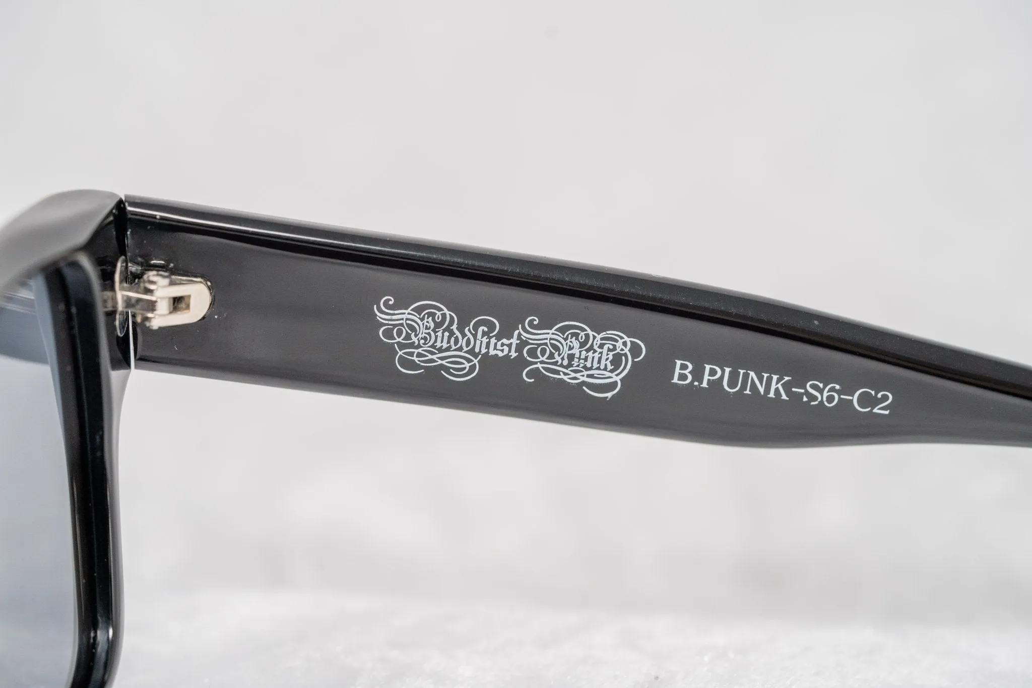 Buddhist Punk Sunglasses Rectangular Black Print and Grey 7BP6C2BLACKPRINT