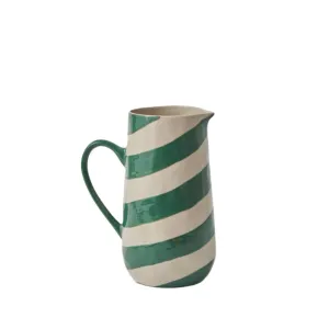 Cabana Stripe Green Jug