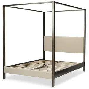 Castor Metal Canopy Bed