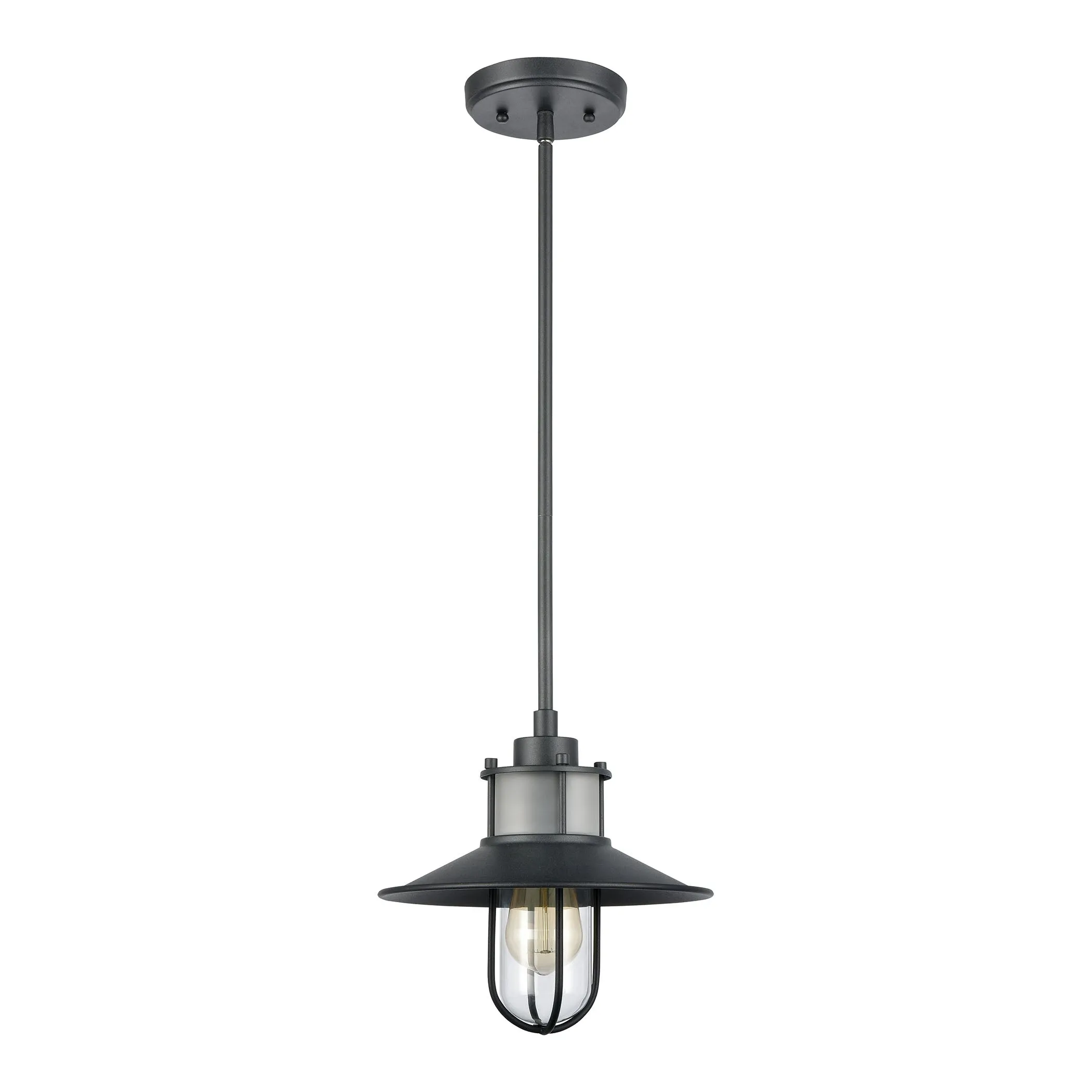 Coastal Farm 10" 1 Light Pendant in Charcoal