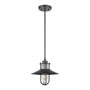 Coastal Farm 10" 1 Light Pendant in Charcoal