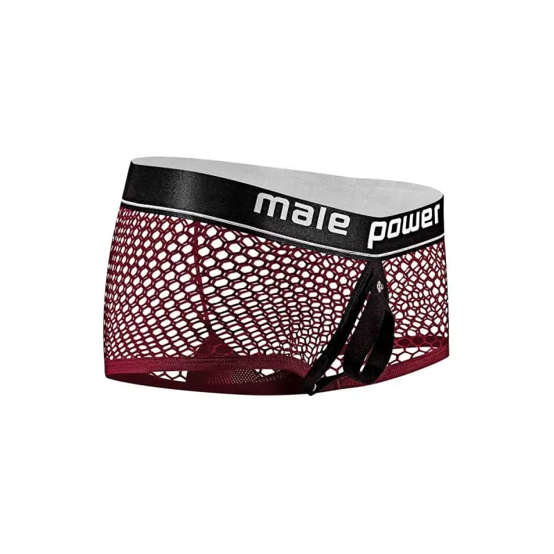 Cock Pit Net Mini Cock Ring Short - Small - Burgundy