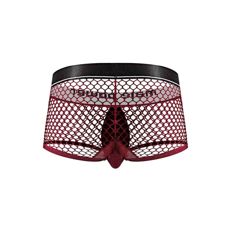 Cock Pit Net Mini Cock Ring Short - Small - Burgundy