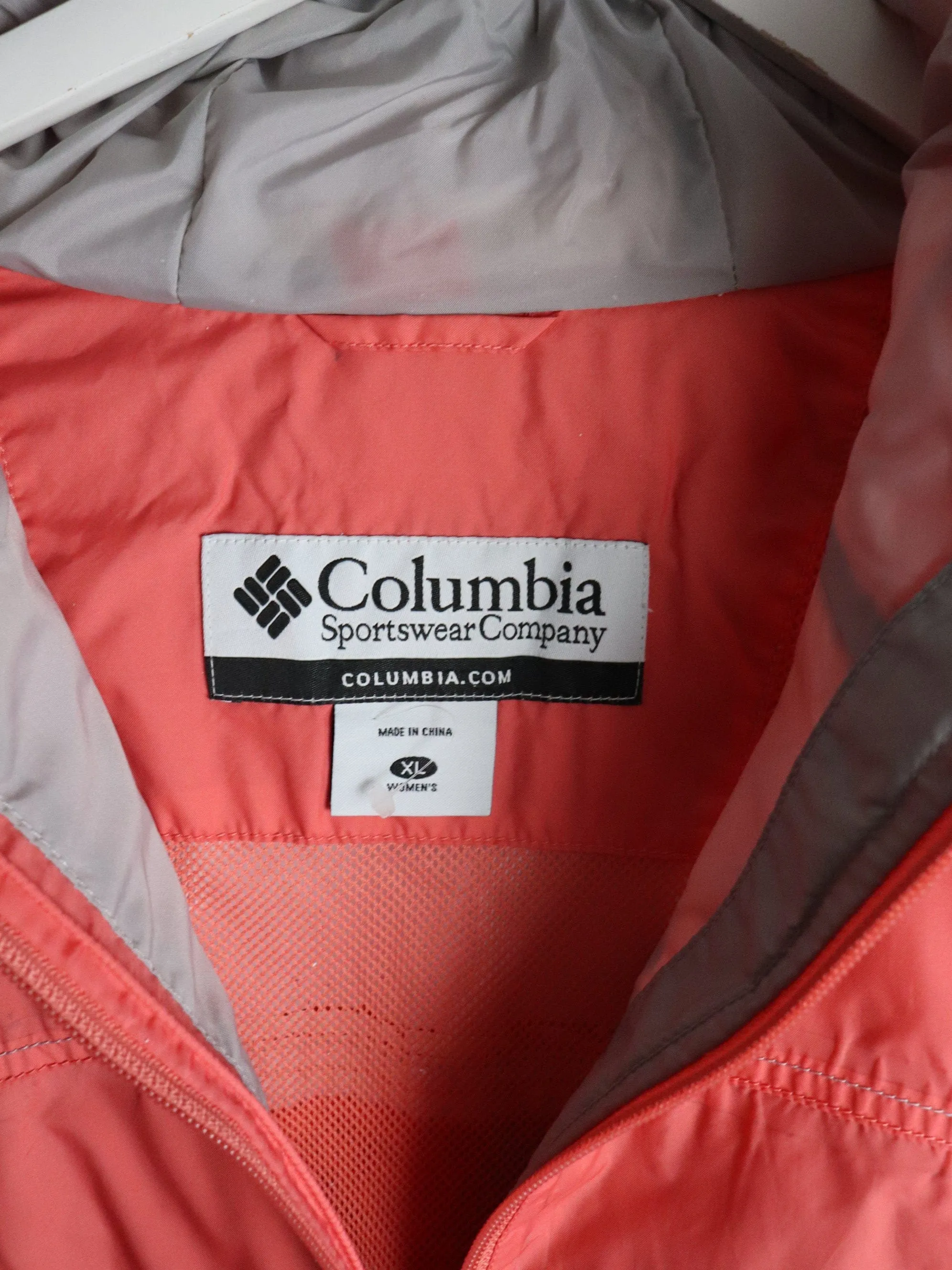 Columbia Windbreaker Womens XL Pink Jacket