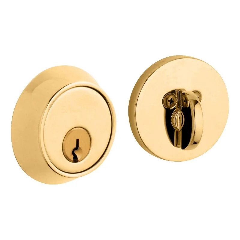 Contemporary 8041 Deadbolt in Lifetime Polished Brass