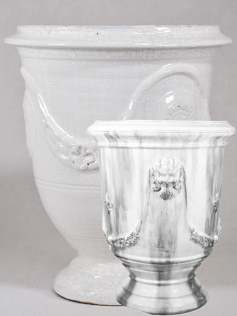 Crackled White Anduze Urn