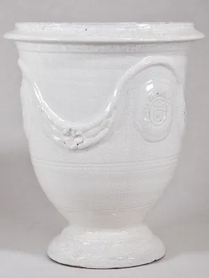 Crackled White Anduze Urn