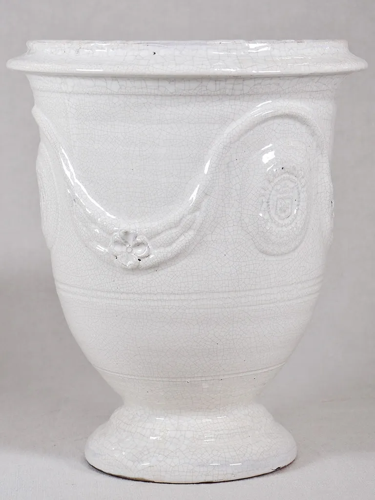 Crackled White Anduze Urn