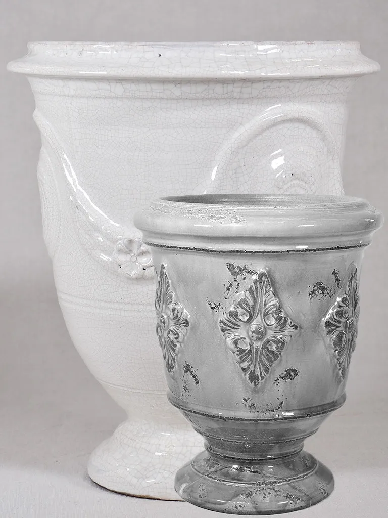 Crackled White Anduze Urn