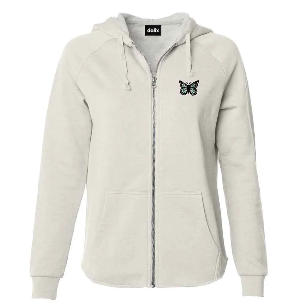 Dalix Butterfly Zip Hoodie