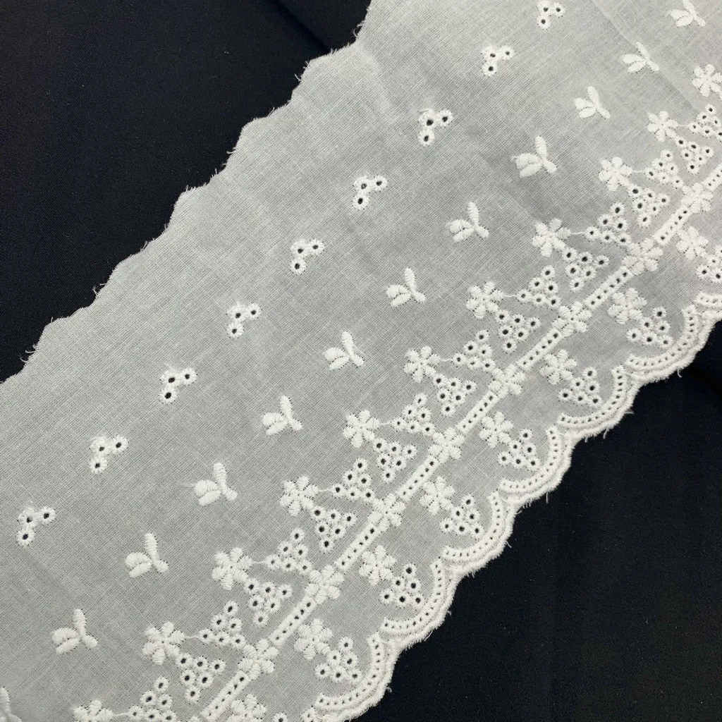 Embroidery lace with cotton fabric NFA22A967-968