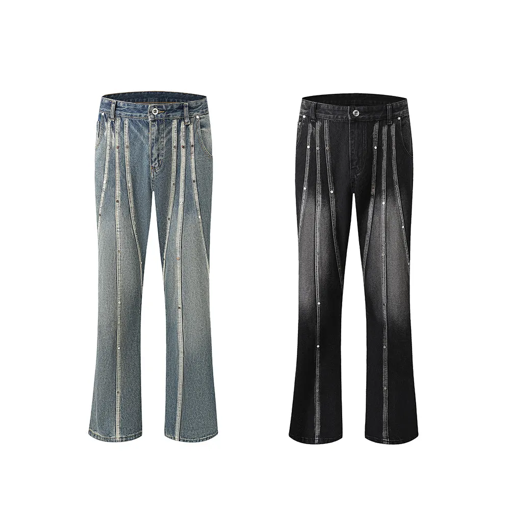 Faire Echo Designed Studded Flare Jeans