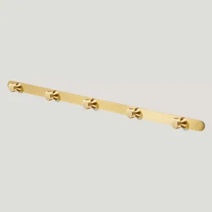 FELIX Metal Wall Mounted Coat Rack - Brass