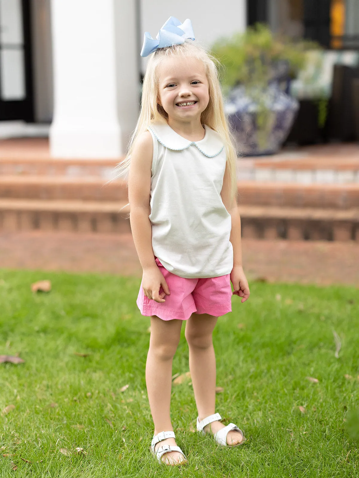 Girls Pink Athletic Shorts