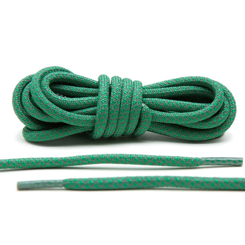 Green 3M Reflective Rope Laces