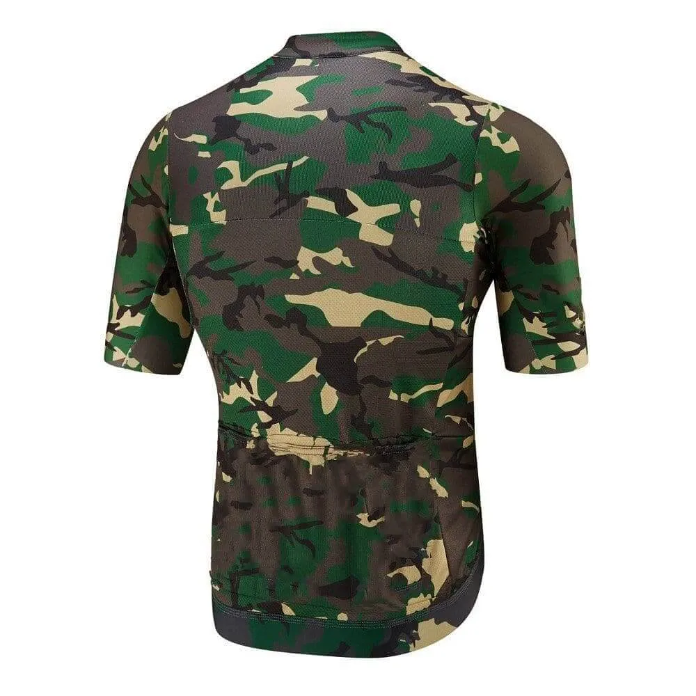 Green Camouflage Cycling Jersey