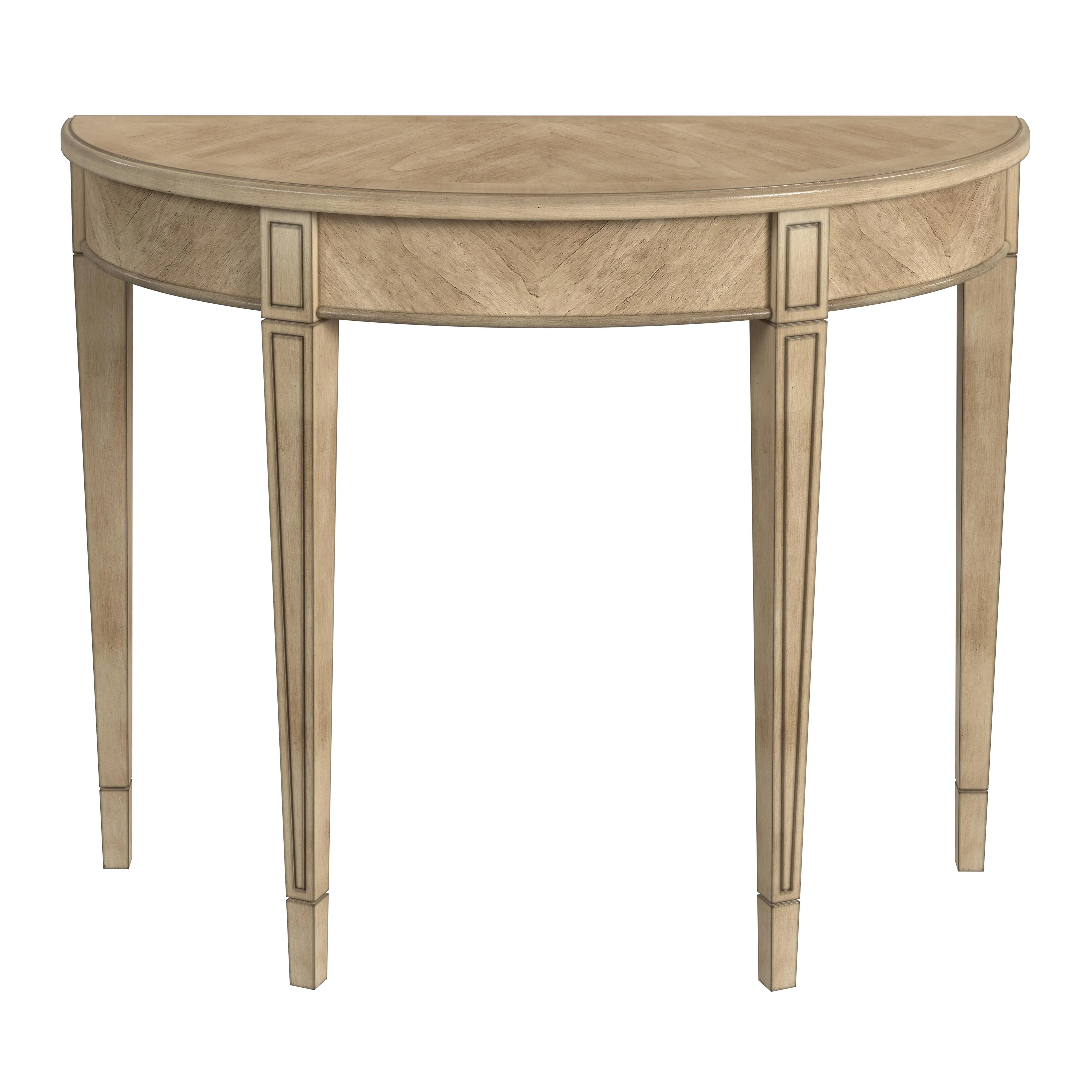 Hampton Demilune Console Table in Beige  1533424