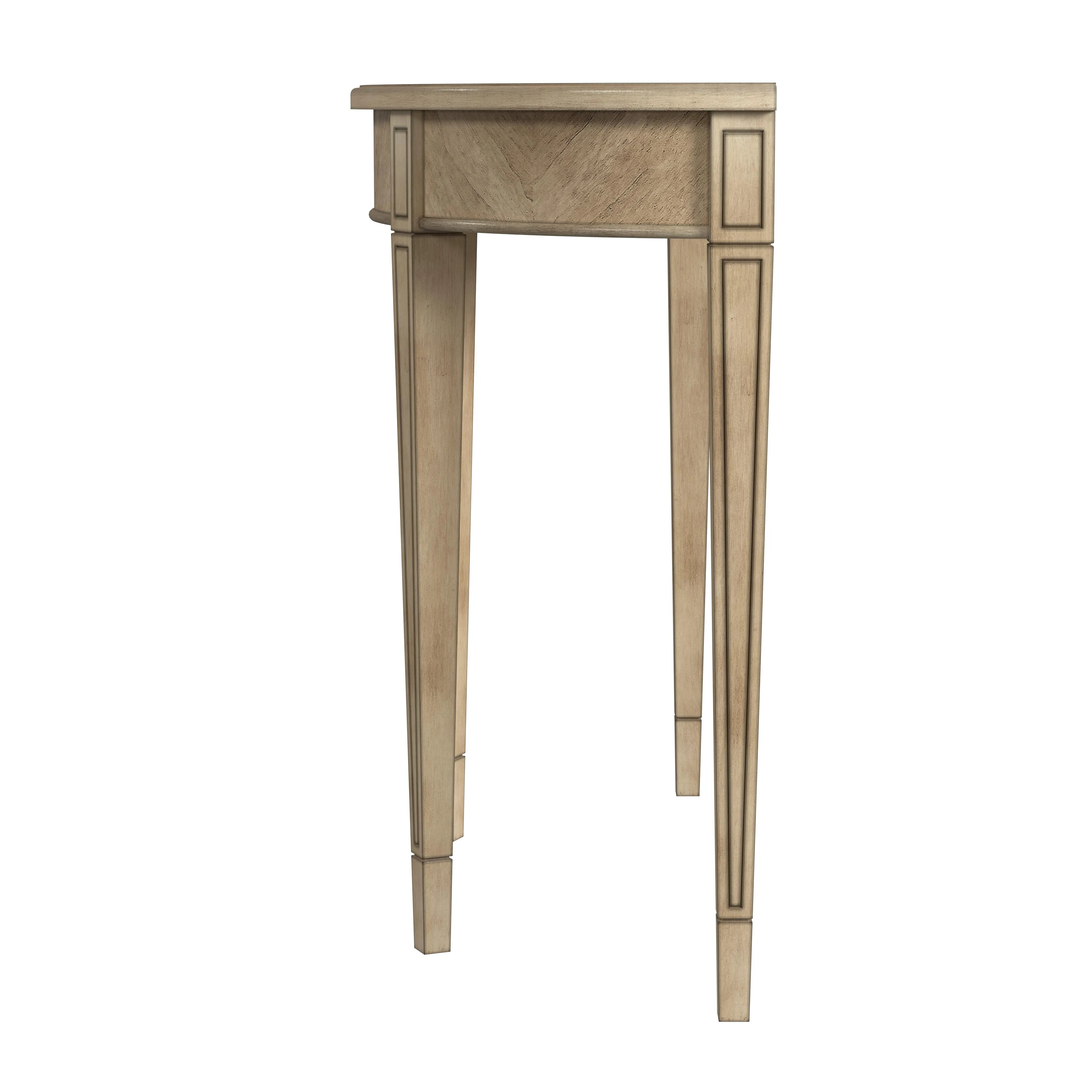 Hampton Demilune Console Table in Beige  1533424