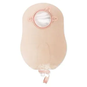 Hollister 18922 New Image 2-Piece Urostomy Pouch 1-3/4" Flange, 9" L, Ultra Clear, Multi-Chamber Collection System With Re-Designed Valve. Made With Softer Material And Streamlined Shape.