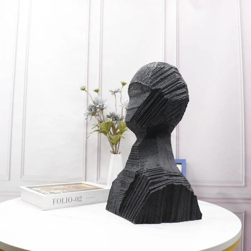 HUMAN HEAD HANDMADE SCULPTURE