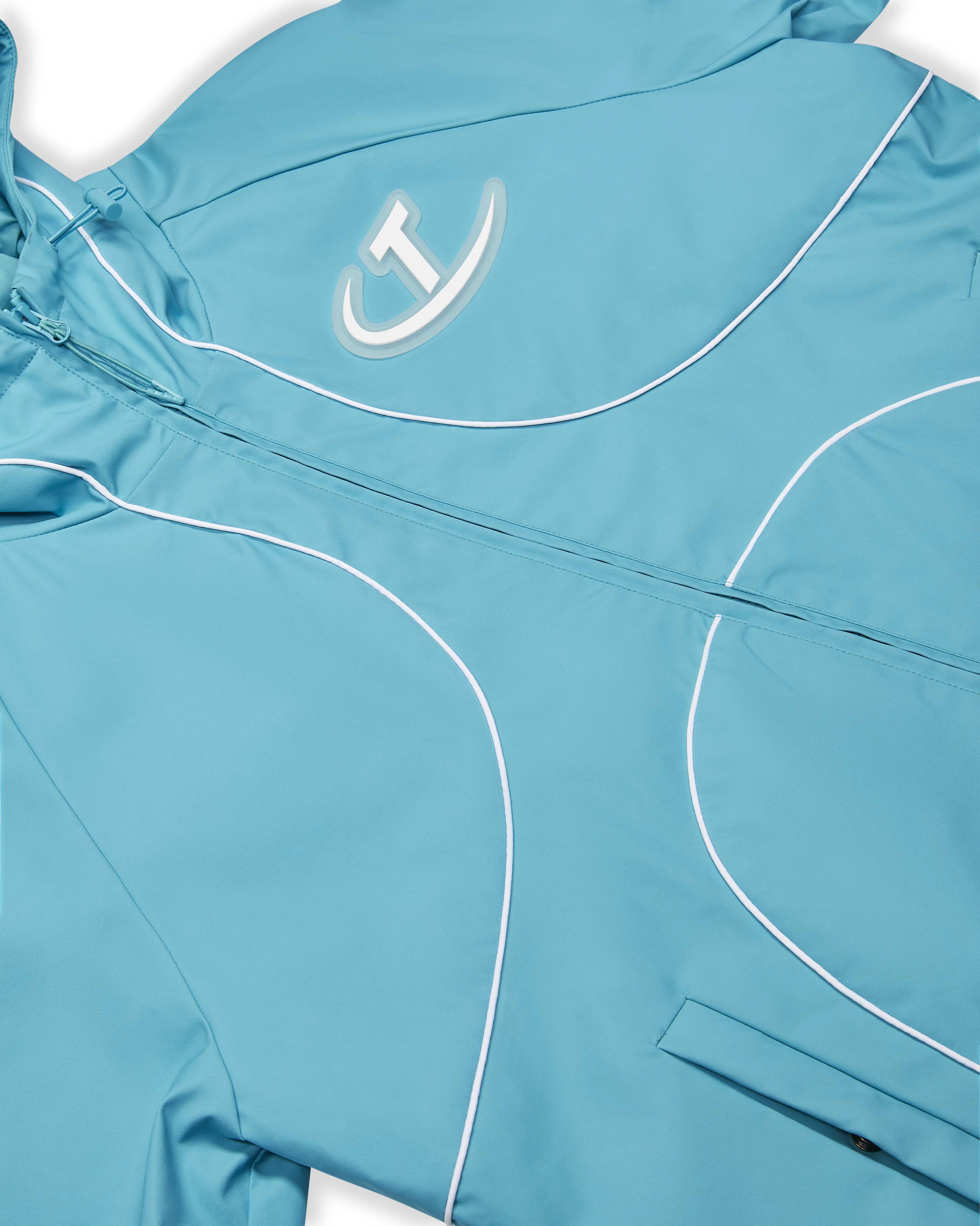 Hyperdrive Piped Padded Windbreaker - Teal