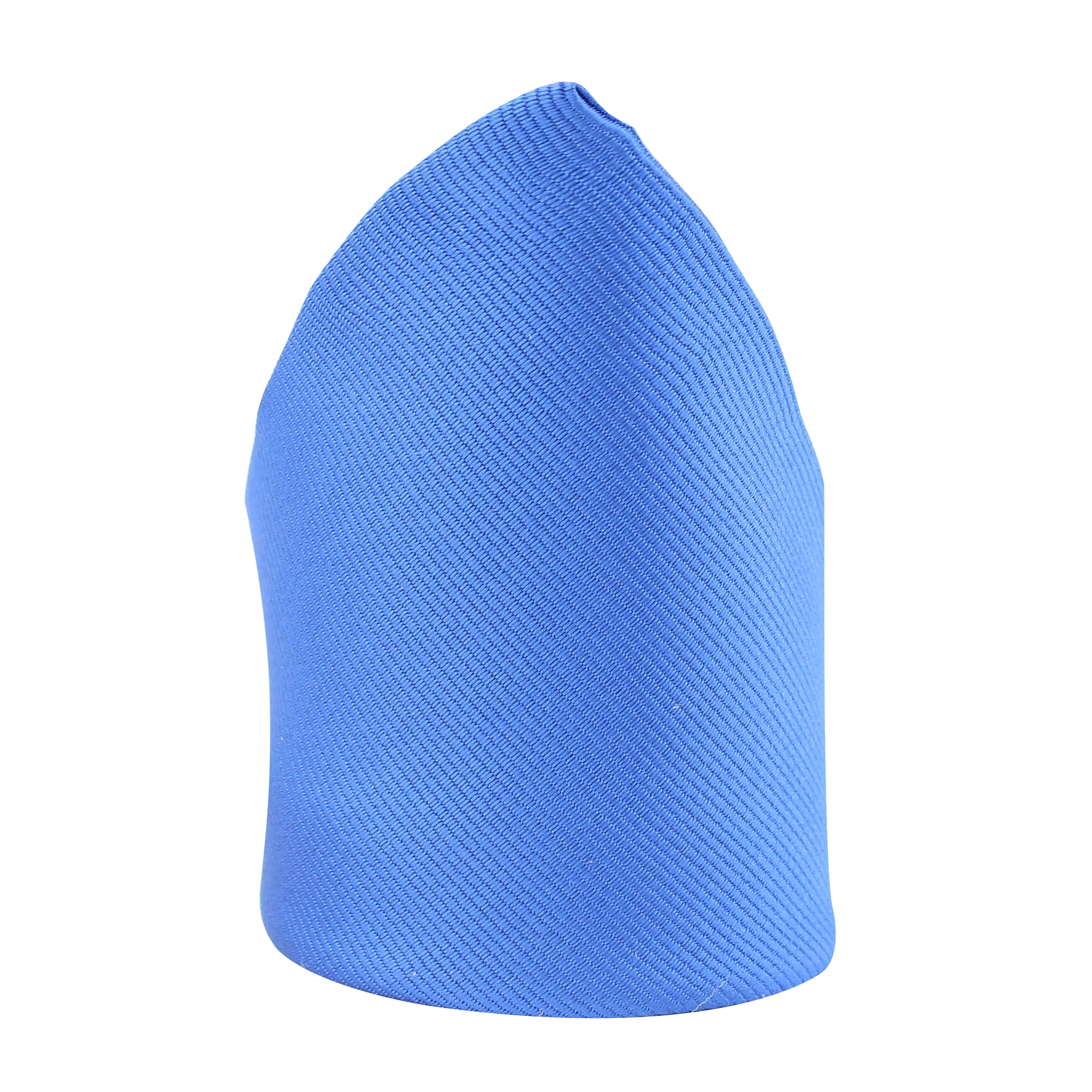 Kovove Blue Solid Pocket Square For Men