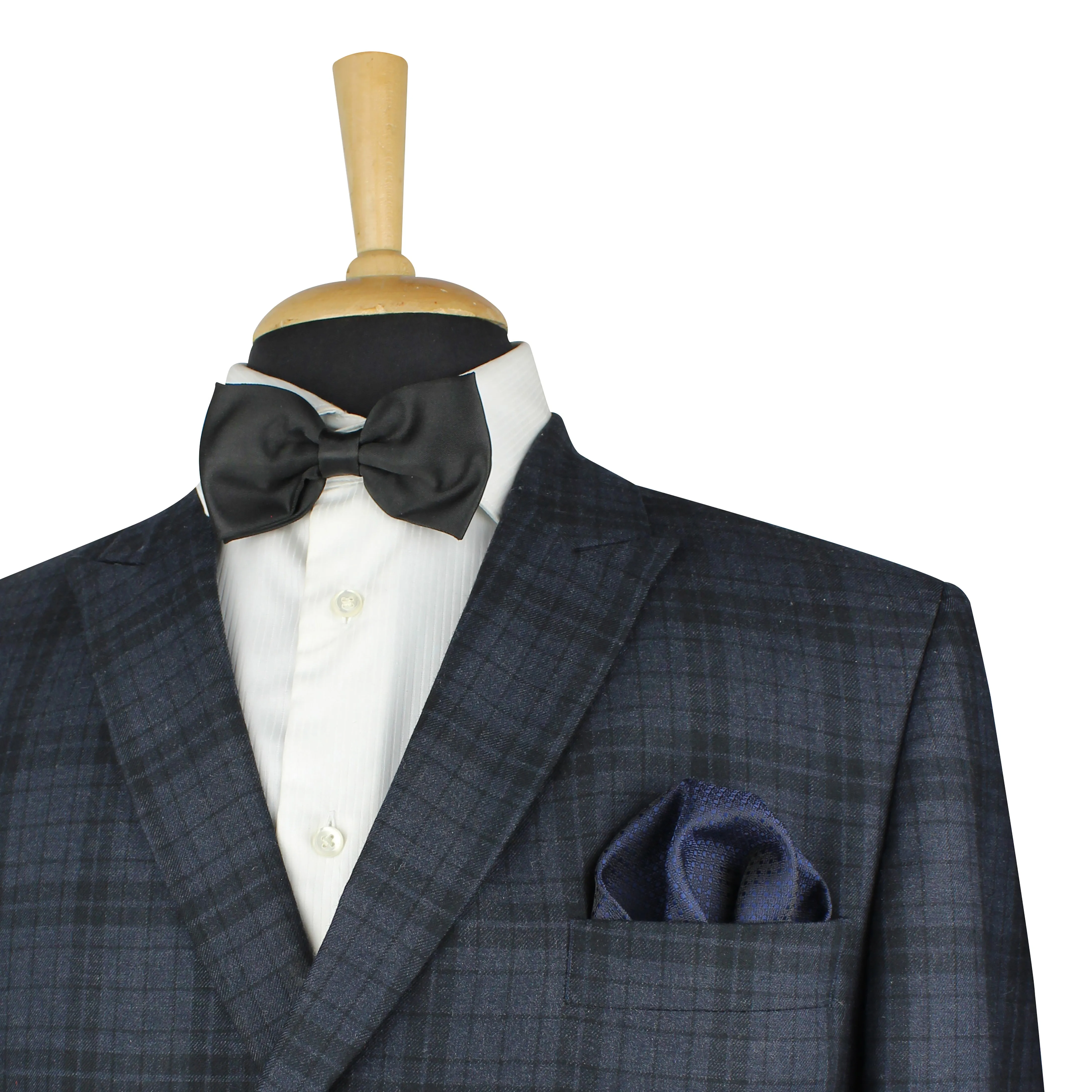 Kovove Pleasing Blue Polka Dot Pocket Square For Men