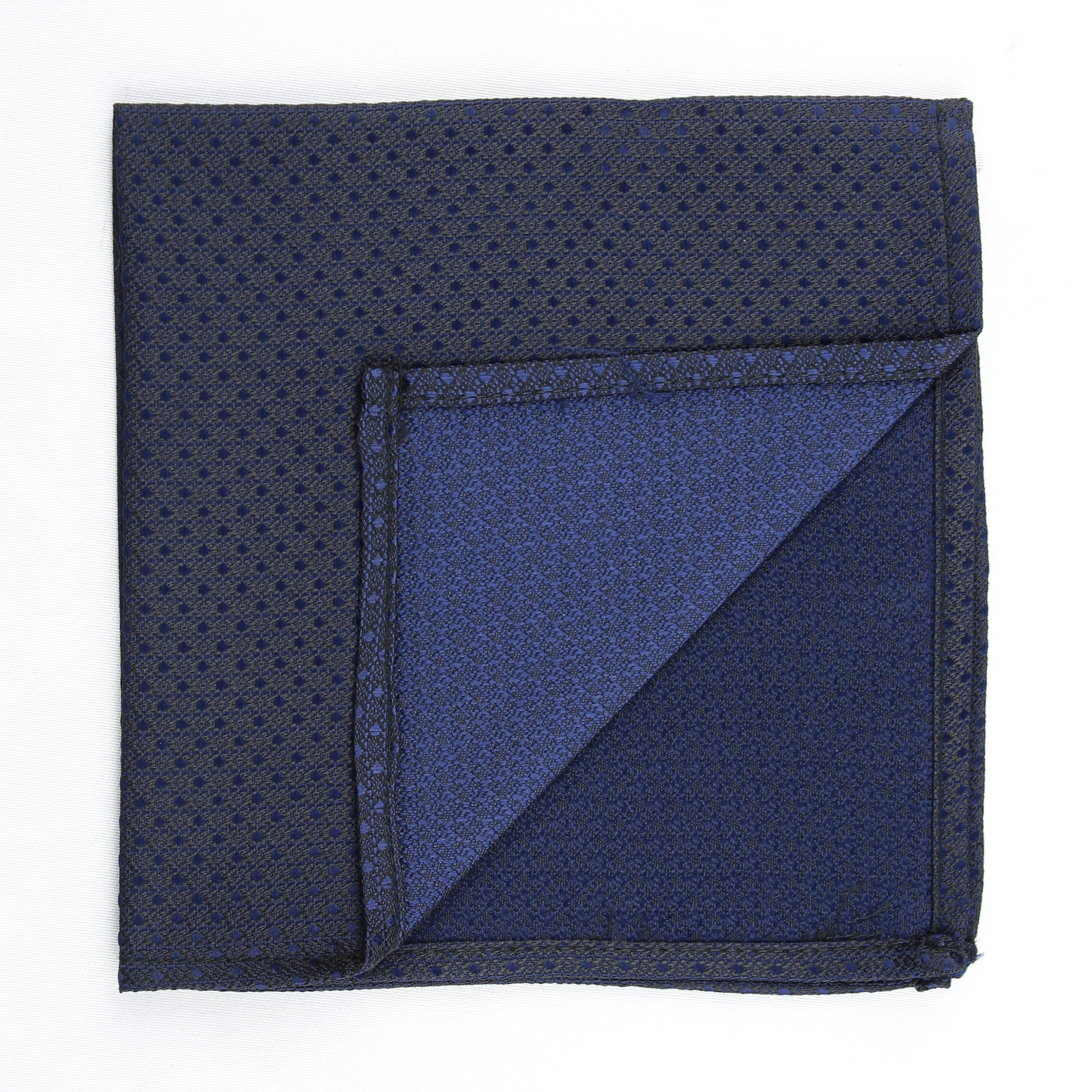 Kovove Pleasing Blue Polka Dot Pocket Square For Men