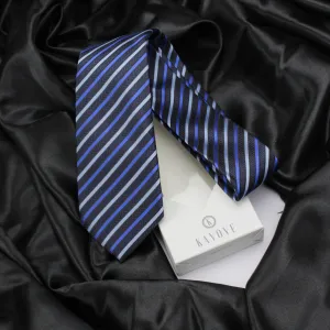 Kovove The Arrow Striped  Black Necktie For Men