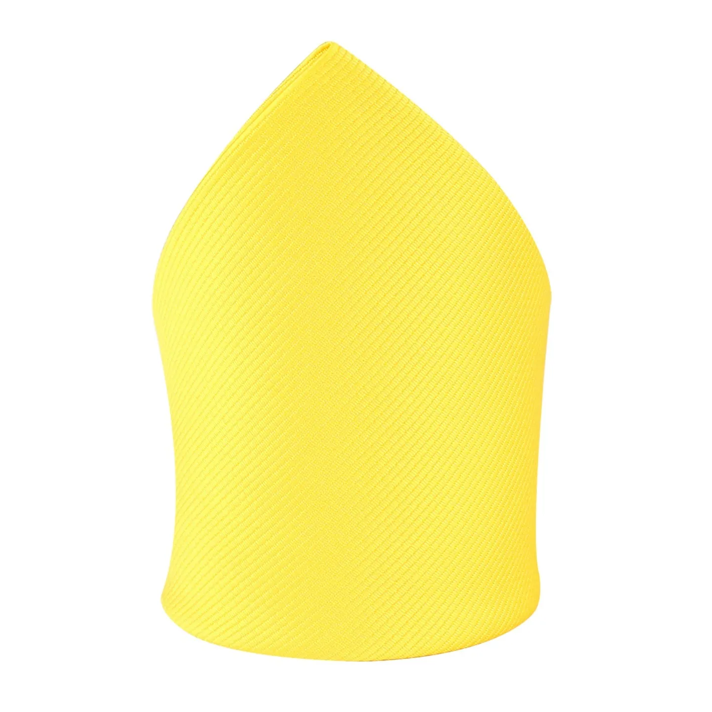 Kovove Yellow Self Design Pocket Square For Men