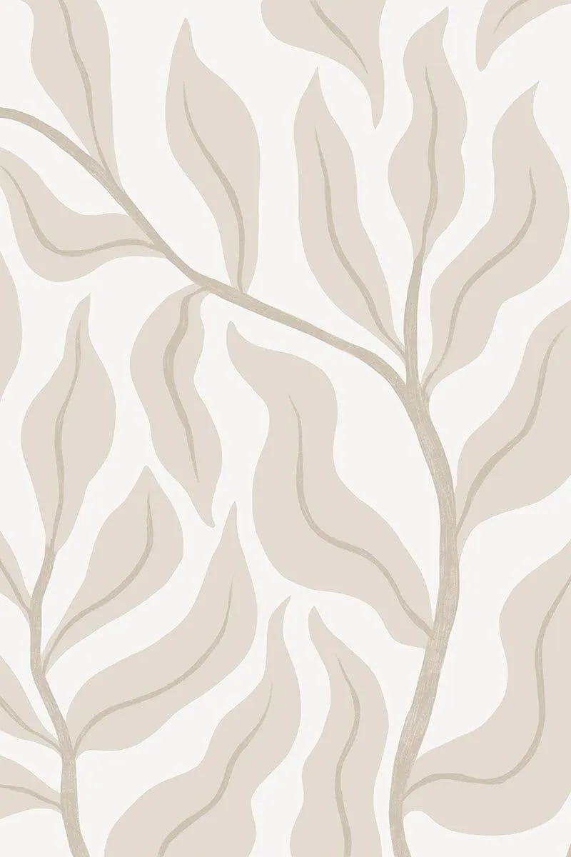 Leaves Soft Beige