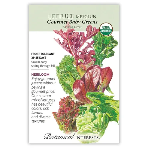 Lettuce Mesclun Gourmet Baby Org Seed Pkt