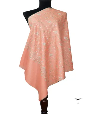 light pink Embroidery Pashmina Stole 7831