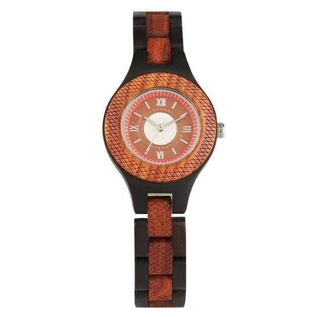 Luxury Natural Maple Bamboo Wood Watches Ladies Fashion