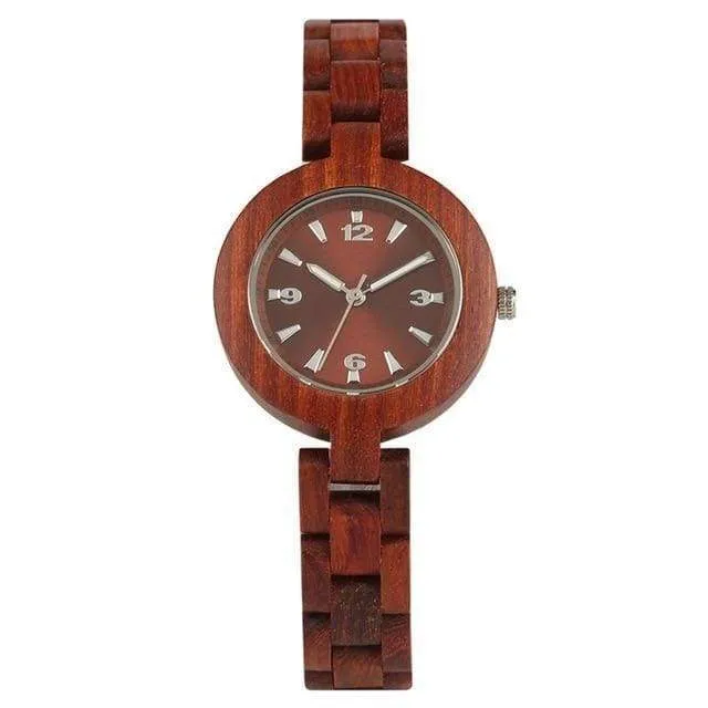 Luxury Natural Maple Bamboo Wood Watches Ladies Fashion