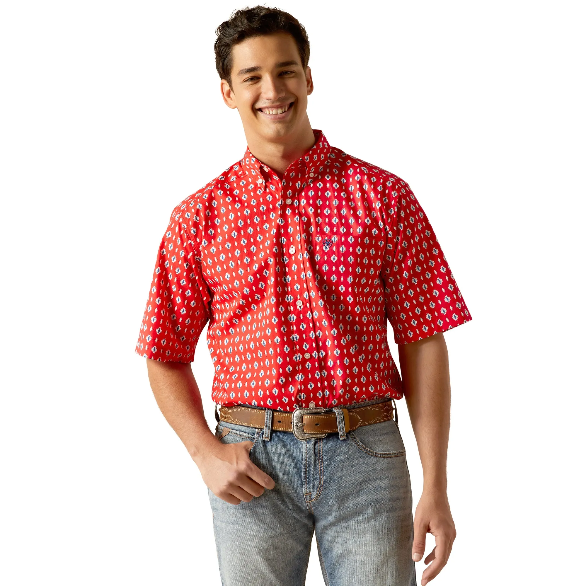 Men's Decker Short Sleeve Shirt Beacon Red