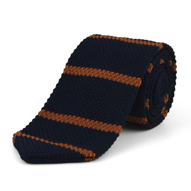 Men's Horizontal Stripes Knitted Necktie