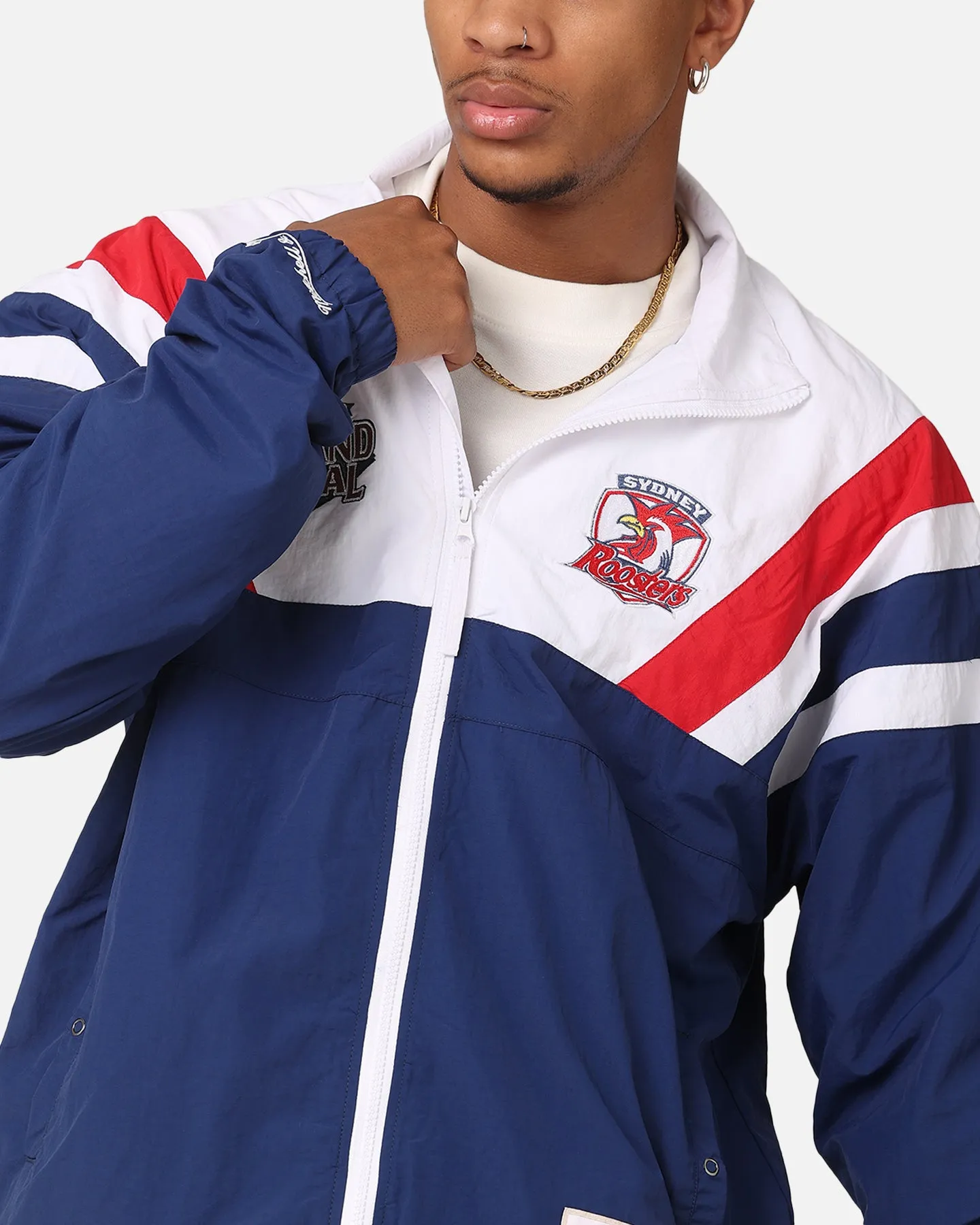 Mitchell & Ness Sydney Roosters Full Zip Spray Jacket White/Red/Navy